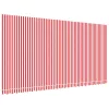  piros és fehér csíkos pótszövet napellenzőhöz 6x3 m