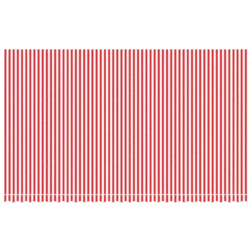  piros és fehér csíkos pótszövet napellenzőhöz 6x3,5 m