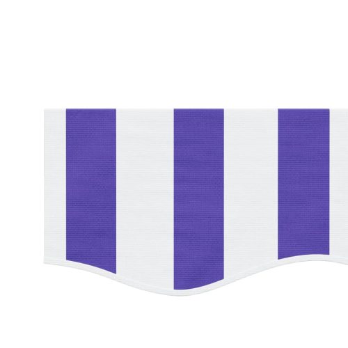  kék és fehér csíkos pótszövet napellenzőszegélyhez 3 m