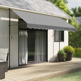    antracitszürke csíkos pótszövet napellenzőszegélyhez 3,5 m