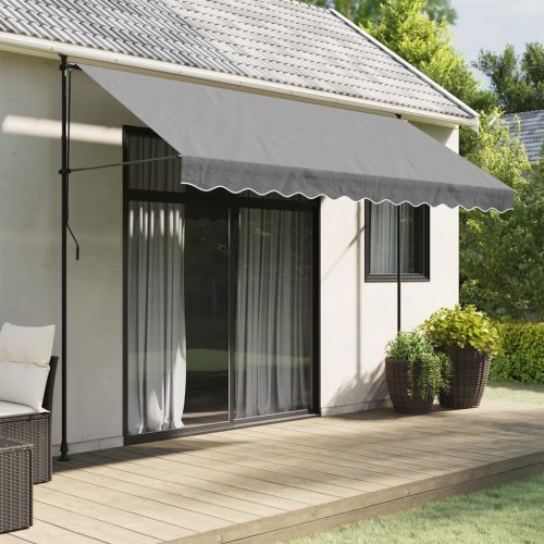  antracitszürke csíkos pótszövet napellenzőszegélyhez 3,5 m