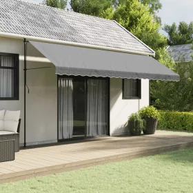    antracitszürke csíkos pótszövet napellenzőszegélyhez 5 m