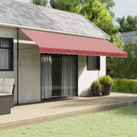    burgundi vörös csíkos pótszövet napellenzőszegélyhez 5 m