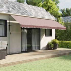  barna csíkos pótszövet napellenzőszegélyhez 5 m