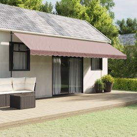  barna csíkos pótszövet napellenzőszegélyhez 6 m