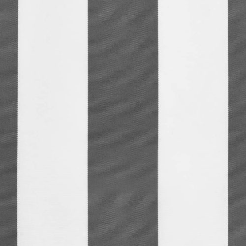  antracitszürke fehér csíkos pótszövet napellenzőszegélyhez 3 m