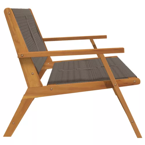  Kerti pad Szürke 76x122x73 cm Tömör akácfából