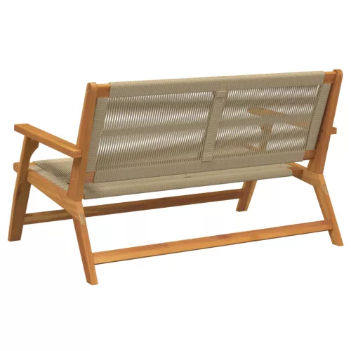  Kertipad Bézs 76x122x73 cm Tömör akácfa