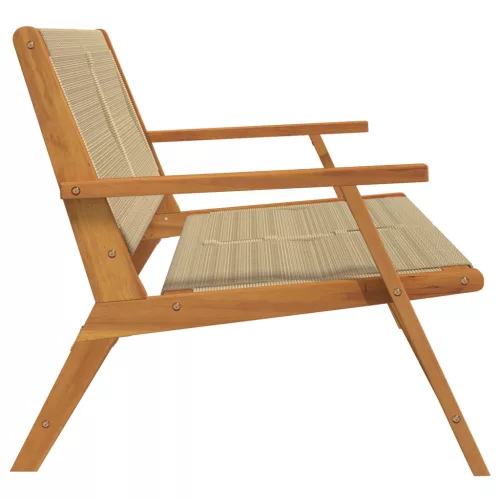  Kertipad Bézs 76x122x73 cm Tömör akácfa
