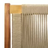  Kertipad Bézs 76x122x73 cm Tömör akácfa