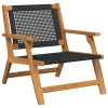  Kerti bútor 2 pcs Fekete 67 x 78 x 73 cm Tömör Akácfa