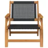  Kerti bútor 2 pcs Fekete 67 x 78 x 73 cm Tömör Akácfa