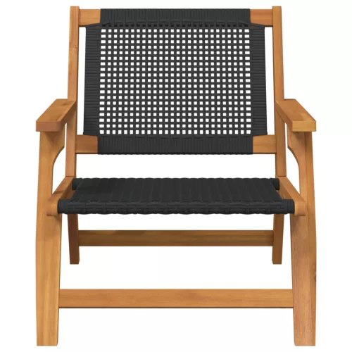  Kerti bútor 2 pcs Fekete 67 x 78 x 73 cm Tömör Akácfa