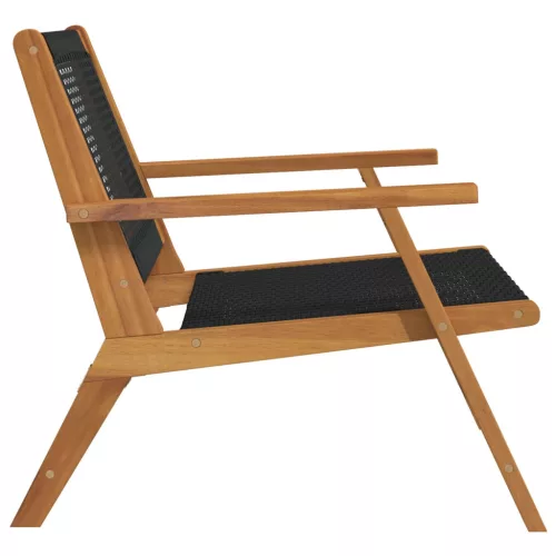  Kerti bútor 2 pcs Fekete 67 x 78 x 73 cm Tömör Akácfa