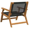  Kerti bútor 2 pcs Fekete 67 x 78 x 73 cm Tömör Akácfa