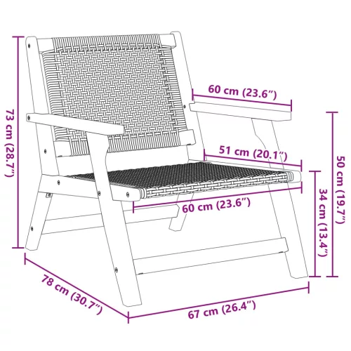  Kerti bútor 2 pcs Fekete 67 x 78 x 73 cm Tömör Akácfa