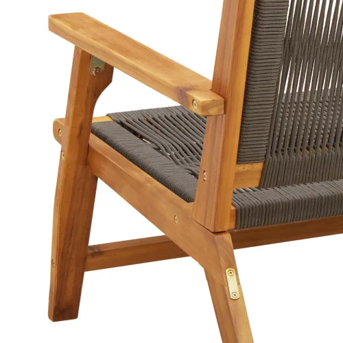  2 db Kerti szék Szürke 67x78x73 cm Tömör akácfából