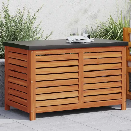  tömör eukaliptuszfa kerti tárolóláda 60 x 50 x 55 cm