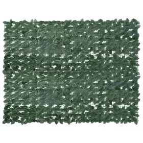  sötétzöld leveles erkélyparaván 200 x 150 cm