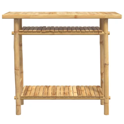  bambusz konzolasztal 90 x 37 x 75 cm