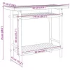  bambusz konzolasztal 90 x 37 x 75 cm