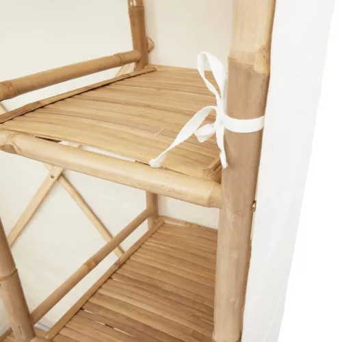  bambusz ruhásszekrény 110 x 45 x 170 cm