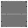  fehér polyrattan üveglapos kerti asztal 90 x 90 x 75 cm