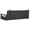  fekete polyrattan hintapad 109 x 62 x 40 cm