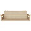  bézs polyrattan hintapad 109 x 62 x 40 cm