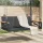 fekete polyrattan hintapad 109 x 62 x 40 cm
