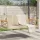  bézs polyrattan hintapad 109 x 62 x 40 cm