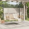 bézs polyrattan hintapad 109 x 62 x 40 cm