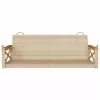  bézs polyrattan hintapad 109 x 62 x 40 cm