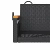  fekete polyrattan hintapad 63 x 62 x 40 cm