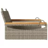 szürke polyrattan hintapad 63 x 62 x 40 cm