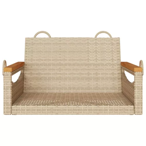  bézs polyrattan hintapad 63 x 62 x 40 cm
