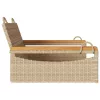  bézs polyrattan hintapad 63 x 62 x 40 cm