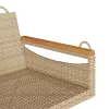  bézs polyrattan hintapad 63 x 62 x 40 cm