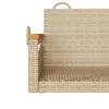  bézs polyrattan hintapad 63 x 62 x 40 cm