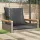  szürke polyrattan hintapad párnákkal 63 x 62 x 40 cm