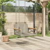  szürke polyrattan hintapad 63 x 62 x 40 cm
