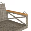  szürke polyrattan hintapad 63 x 62 x 40 cm