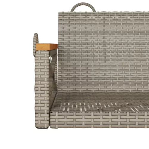  szürke polyrattan hintapad 63 x 62 x 40 cm
