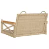  bézs polyrattan hintapad 63 x 62 x 40 cm