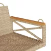  bézs polyrattan hintapad 63 x 62 x 40 cm
