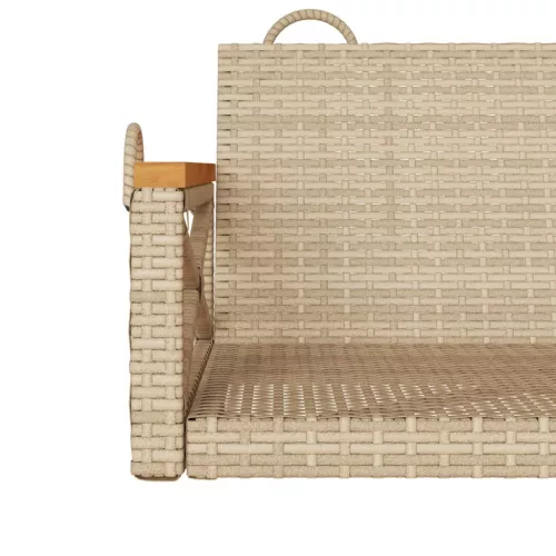  bézs polyrattan hintapad 63 x 62 x 40 cm