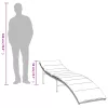  barna polyrattan napozóágy párnával 55x199x50 cm