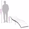 világosszürke polyrattan napozóágy párnával 55x199x50 cm