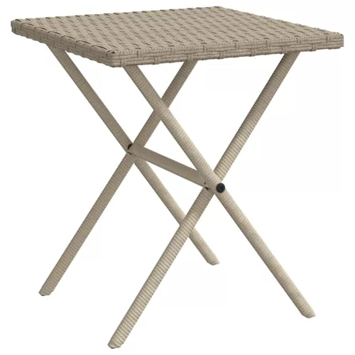  2 db világosszürke polyrattan napozóágy asztallal