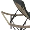  2 db világosszürke polyrattan napozóágy asztallal